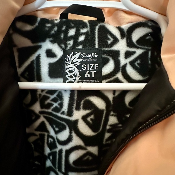 BinkyBro Quiksilver Kids' size 6 Orange One Piece Insulated Snow Suit - Picture 6 of 10